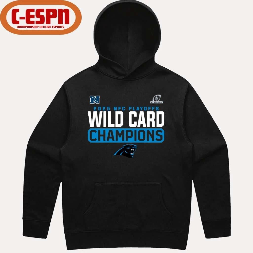 Carolina Panthers 2025-26 NFC Wild Card Playoffs Champions Shirt