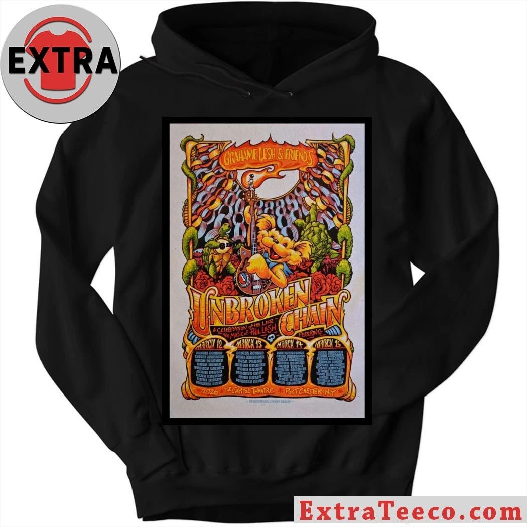 Grahame Lesh & Friends Unbroken Chain 2026 Four Day Poster Shirt