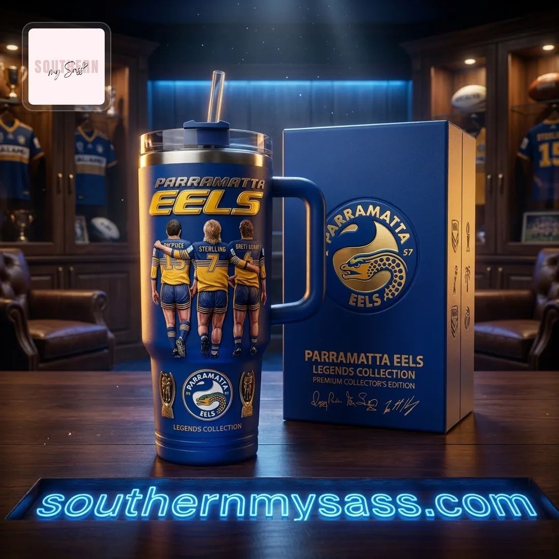 Parramatta Eels Legends Collection Premium Insulated Handled Tumbler