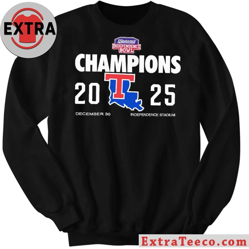 Radiance Technologies Independence Bowl, where the Louisiana Tech Bulldogs won in 2025 Logo Shirt