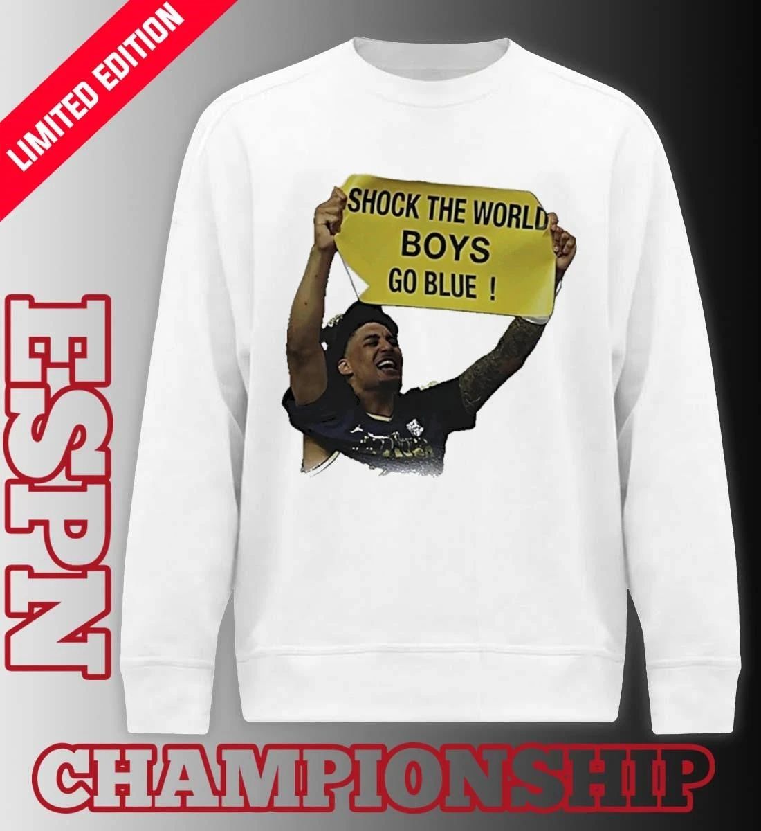 Shock The World Boys Go Blue Michigan Wolverines Basketball Shirt
