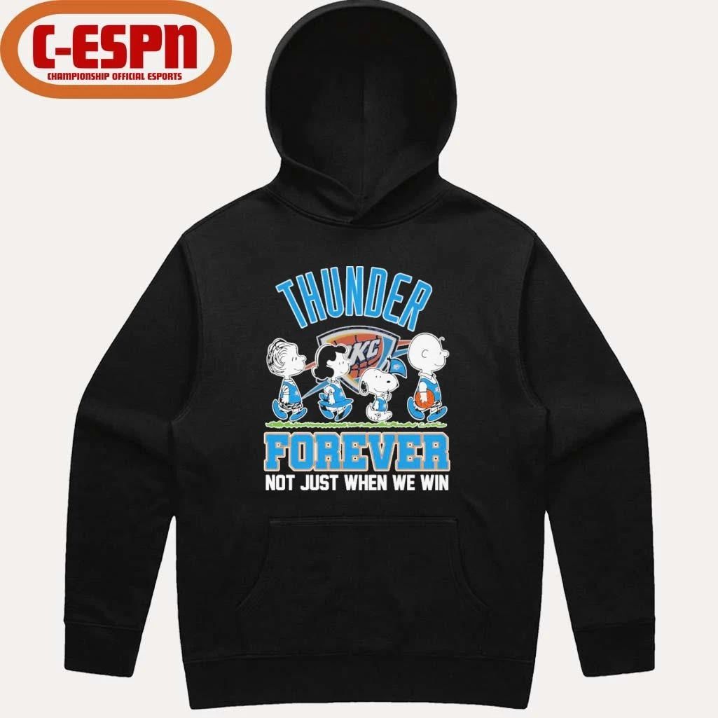 The Peanuts Characters Forever X Oklahoma City Thunder Shirt
