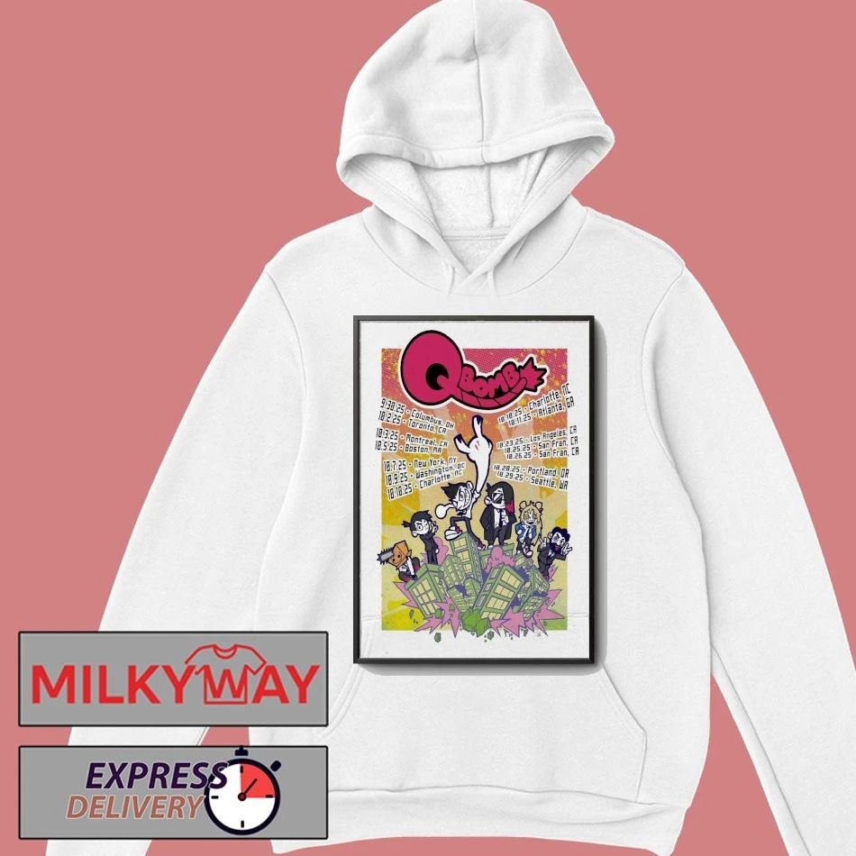 Qbomb Band Sep + Oct 2025 Tour Poster shirt