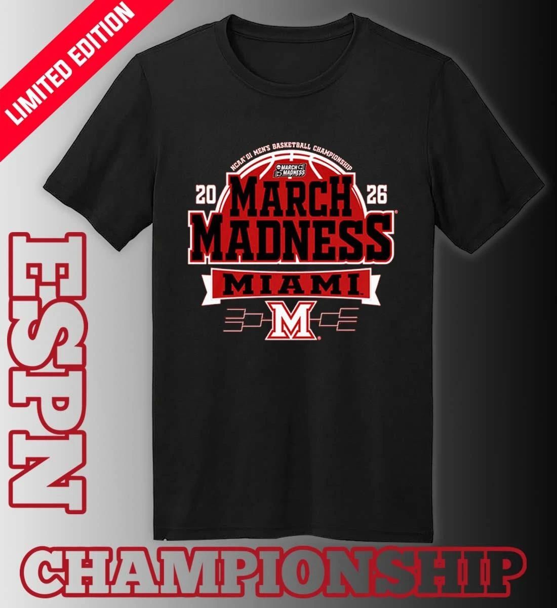 Miami RedHawks 2026 NCAA Men’s Basketball March Madness Bound Shirt