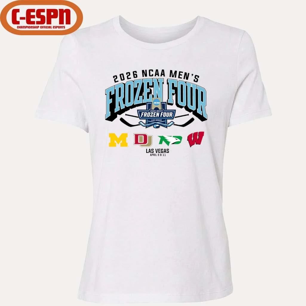 4 Teams 2026 NCAA Men’s Hockey Frozen Four Shirt