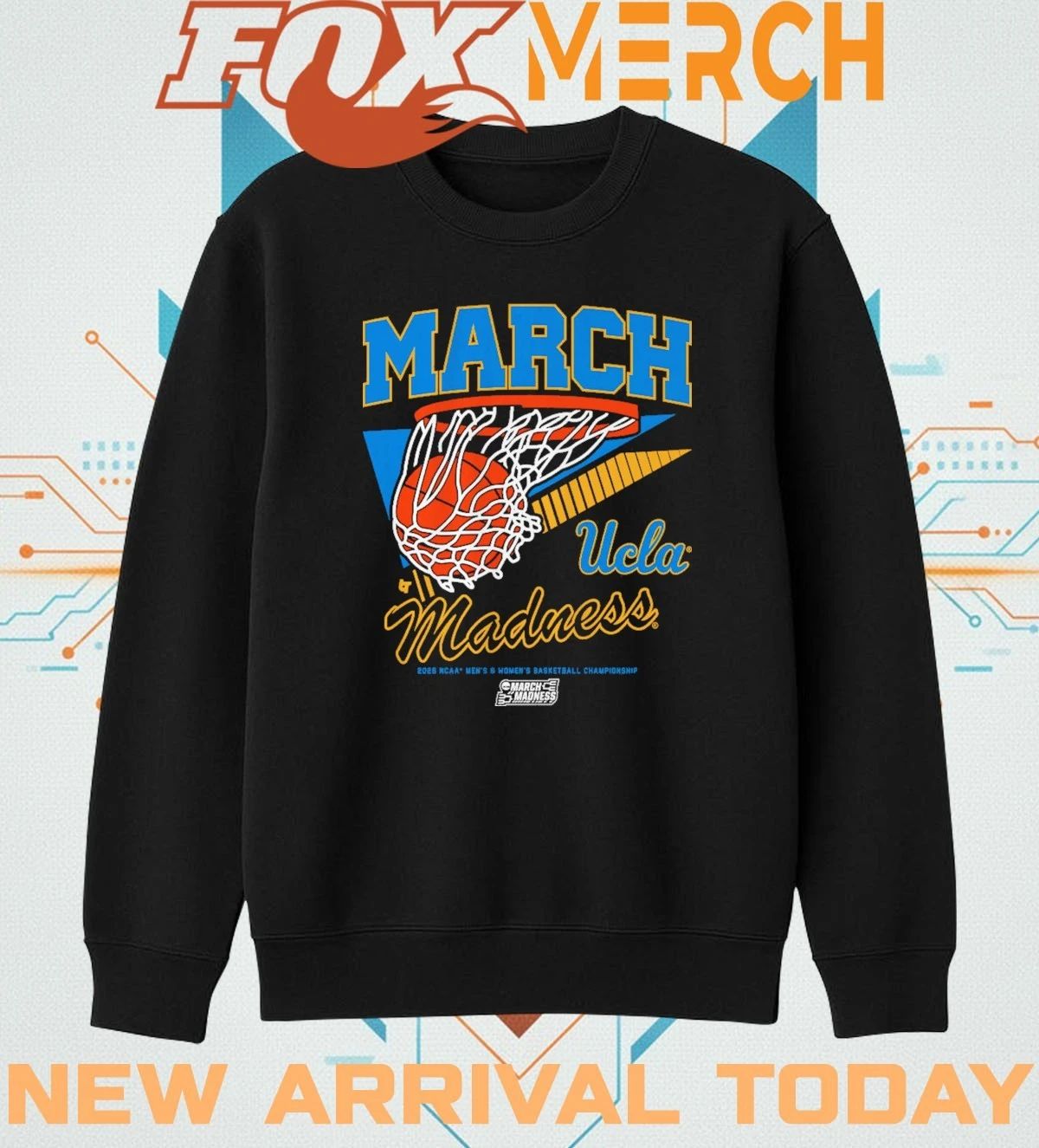 UCLA Bruins MBB & WBB 2026 March Madness Retro Swish t-shirt