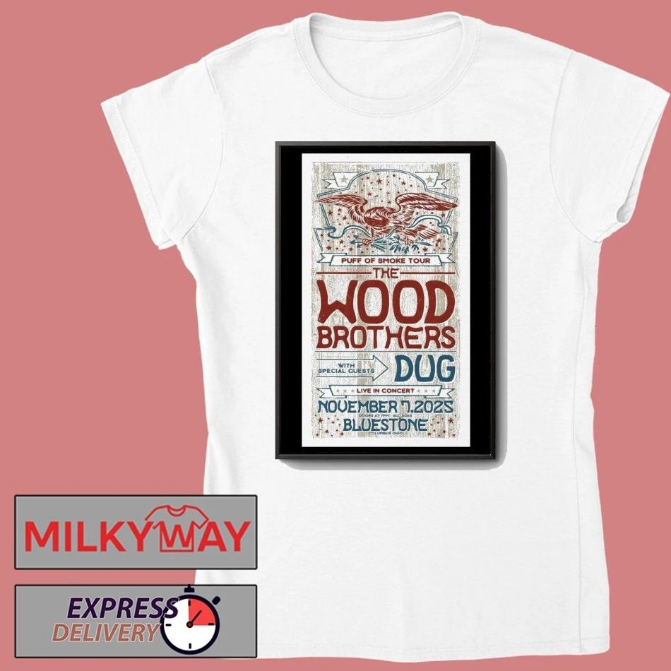 The Wood Brothers The Bluestone in Columbus OH Nov 7 2025 Poster shirt