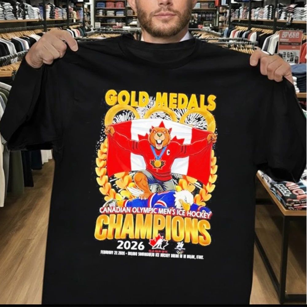Gold Medals Canadian Olympic Men’s Ice Hockey Champions 2026 Shirt
