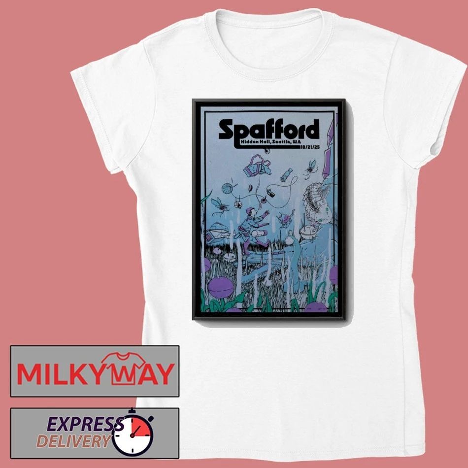 Spafford Tour Oct 21 2025 Hidden Hall Seattle Poster shirt
