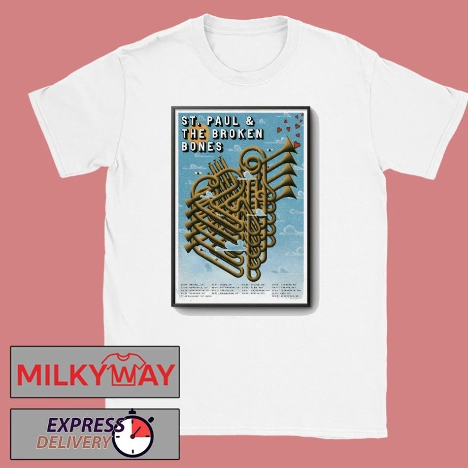 St. Paul & The Broken Bones EU 2026 Tour Poster shirt