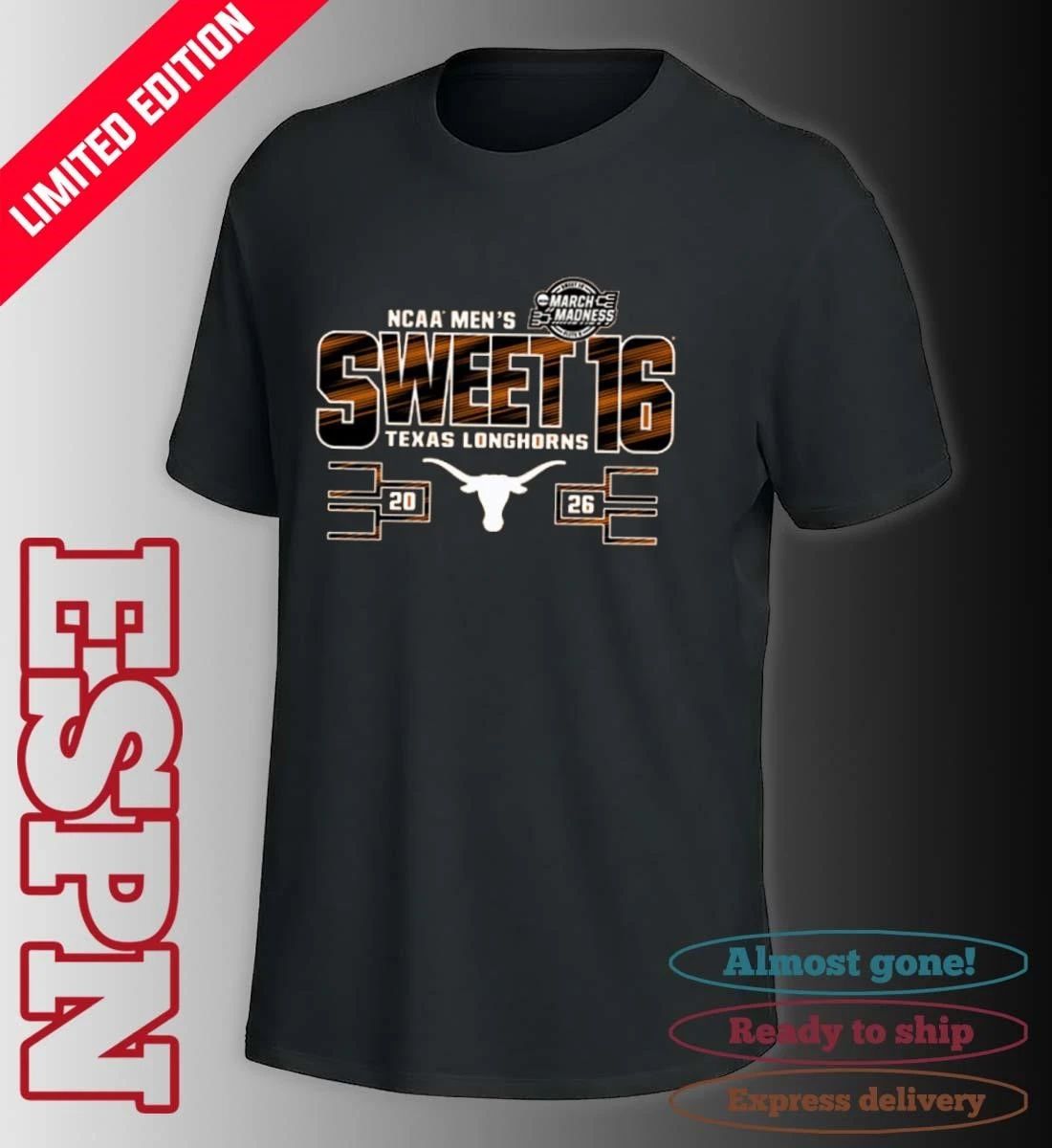 Texas Longhorns 2026 NCAA March Madness Sweet 16 Bound Net Shirt