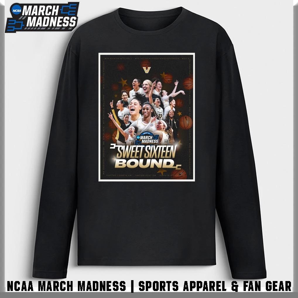 Vanderbilt Commodores Women’s Basketball first time since 2008-09 Sweet 16 Bound T-Shirt