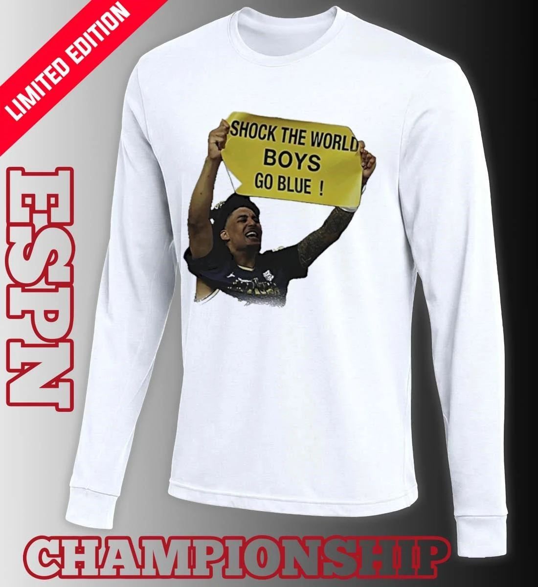 Shock The World Boys Go Blue Michigan Wolverines Basketball Shirt