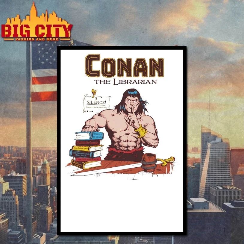 Conan the Librarian Colored T-shirt