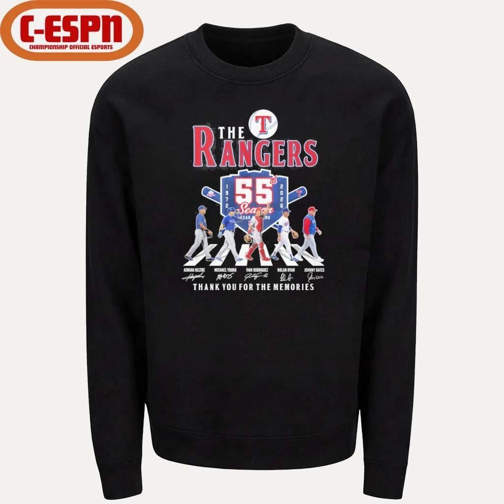The Texas Rangers Abbey Road 55th Season 1972-2026 Shirt