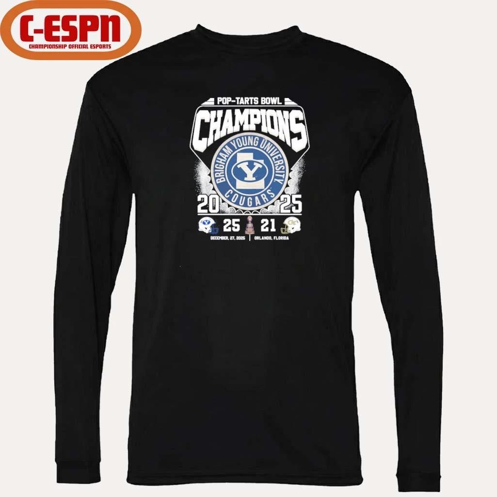 Byu Cougars 2025 Pop-Tarts Bowl Champions Vintage Shirt