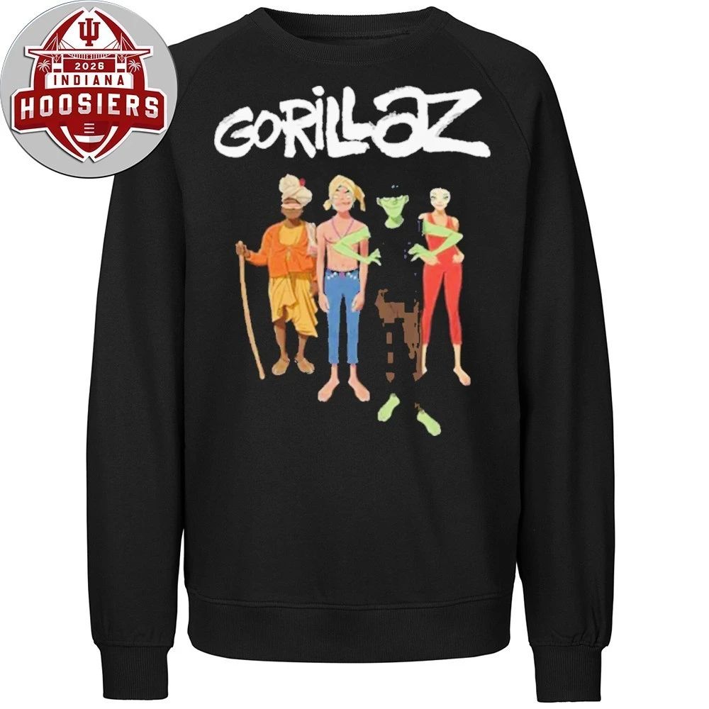 Gorillaz The Mountain Group Portrait T-Shirt