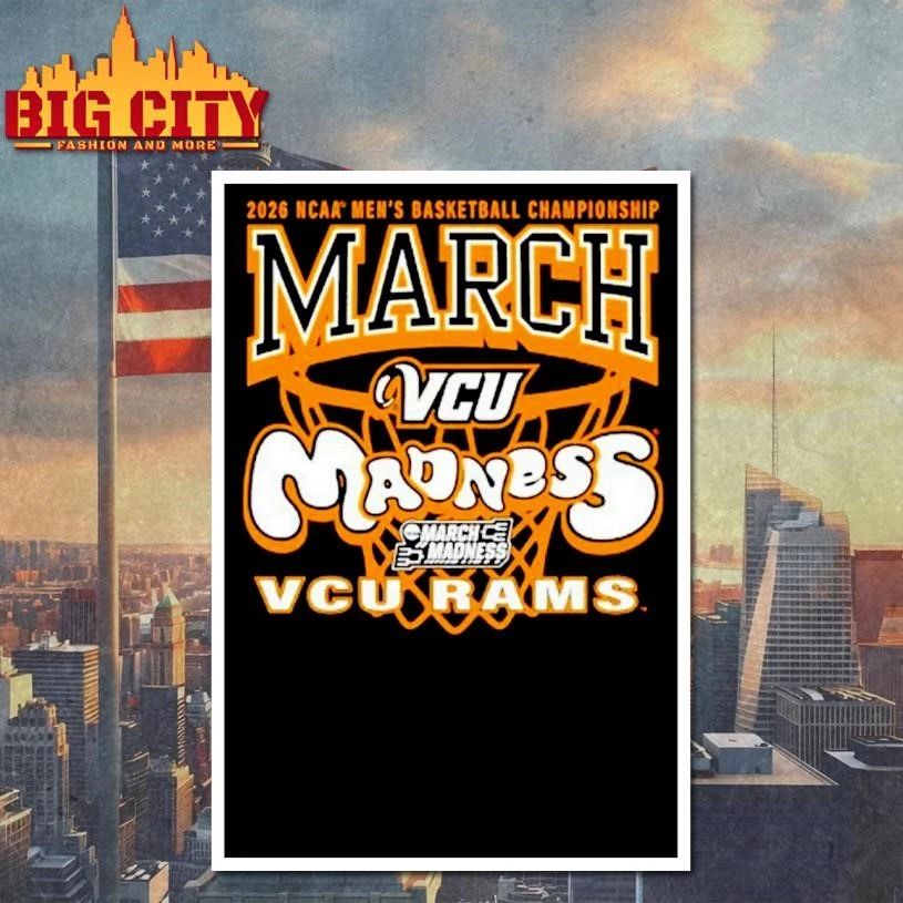 Vcu Rams March Madness 2026 Ncaa Mens Basketball College Shirt
