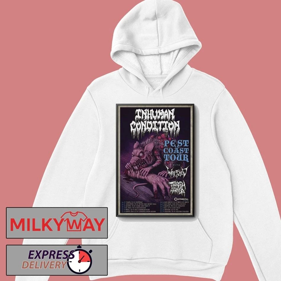 Inhuman Condition Pest Coast Tour 26 Poster shirt