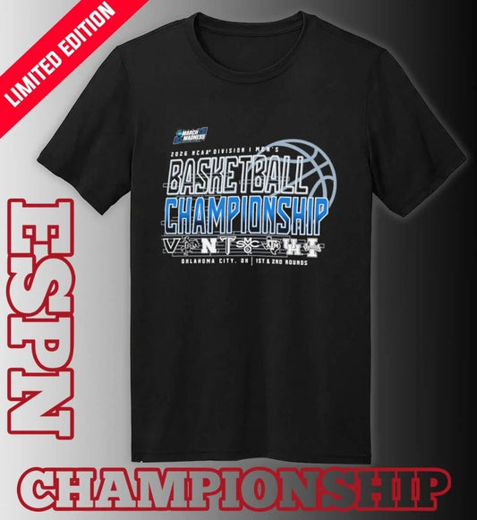 1st, 2nd Rounds 2026 NCAA DI Men’s Basketball Championship – Oklahoma City, OK Shirt