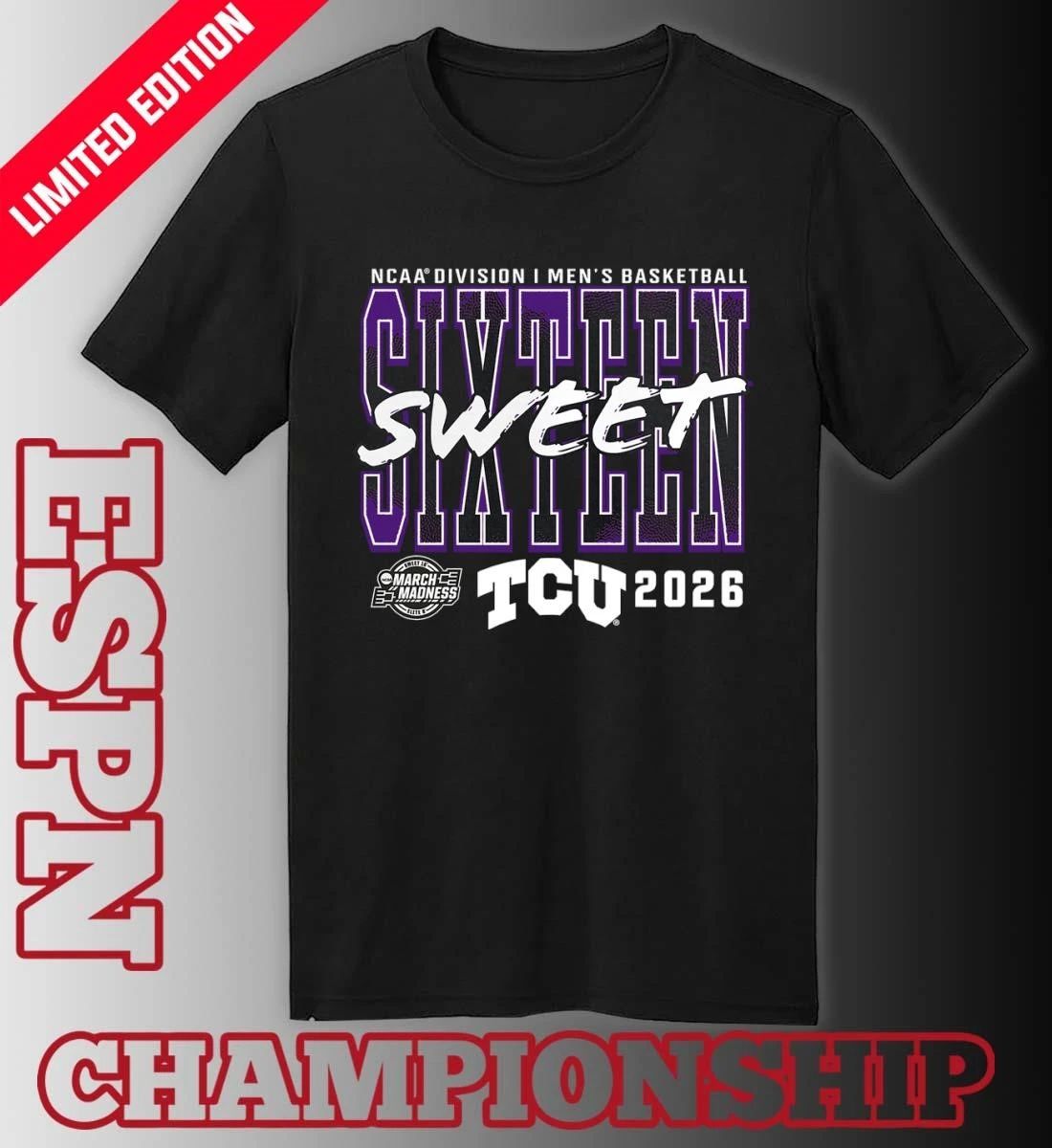 TCU Horned Frogs 2026 NCAA Men’s Basketball Tournament March Madness Sweet 16 T-Shirt