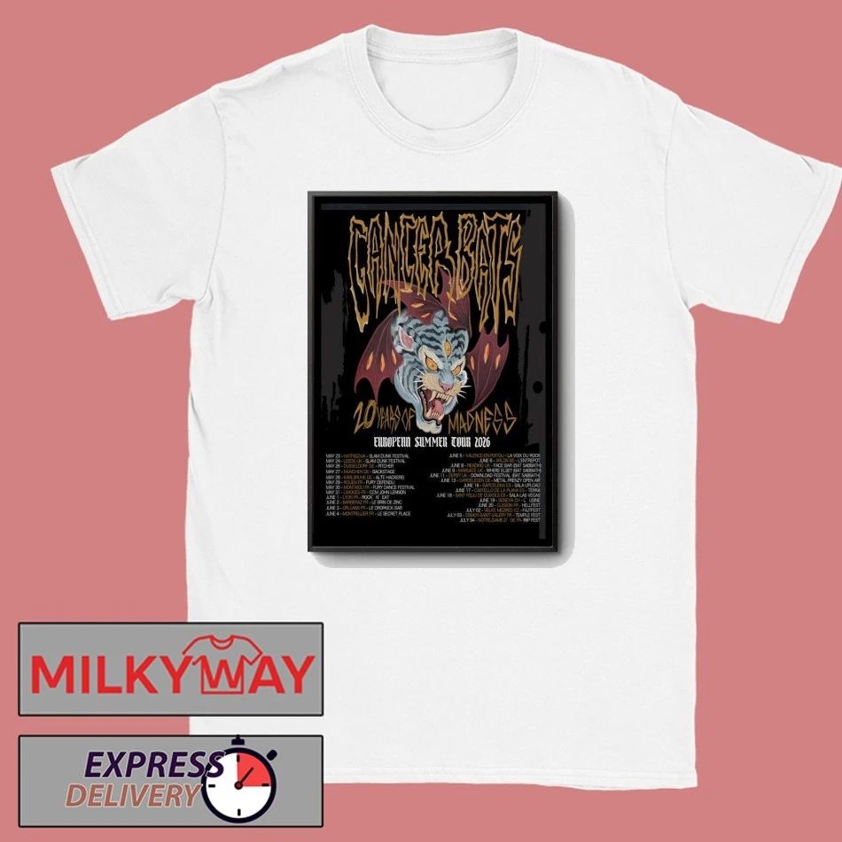 Cancer Bats European Summer Tour 2026 Poster shirt