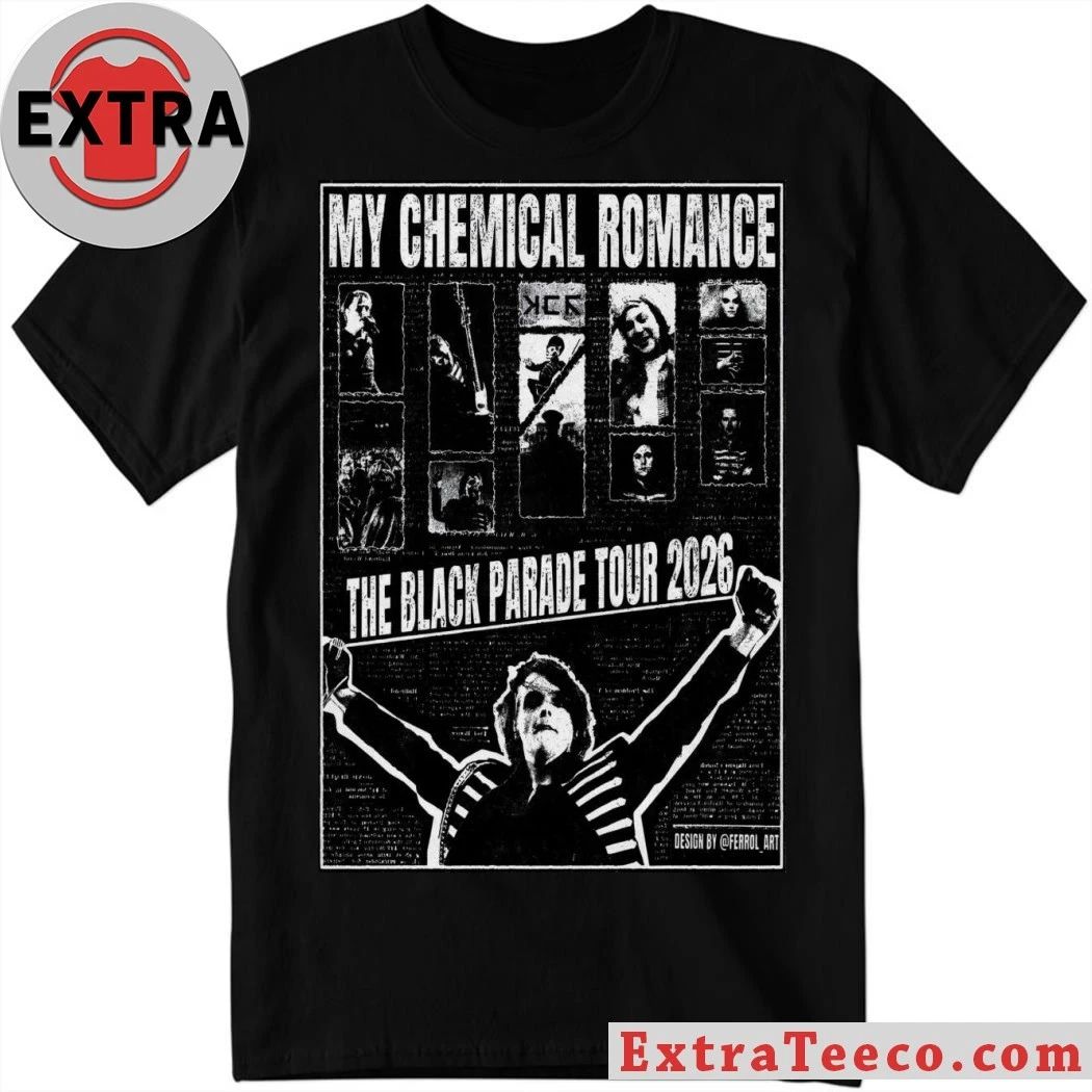 Poster My Chemical Romance The Black Parade Tour 2026 Shirt