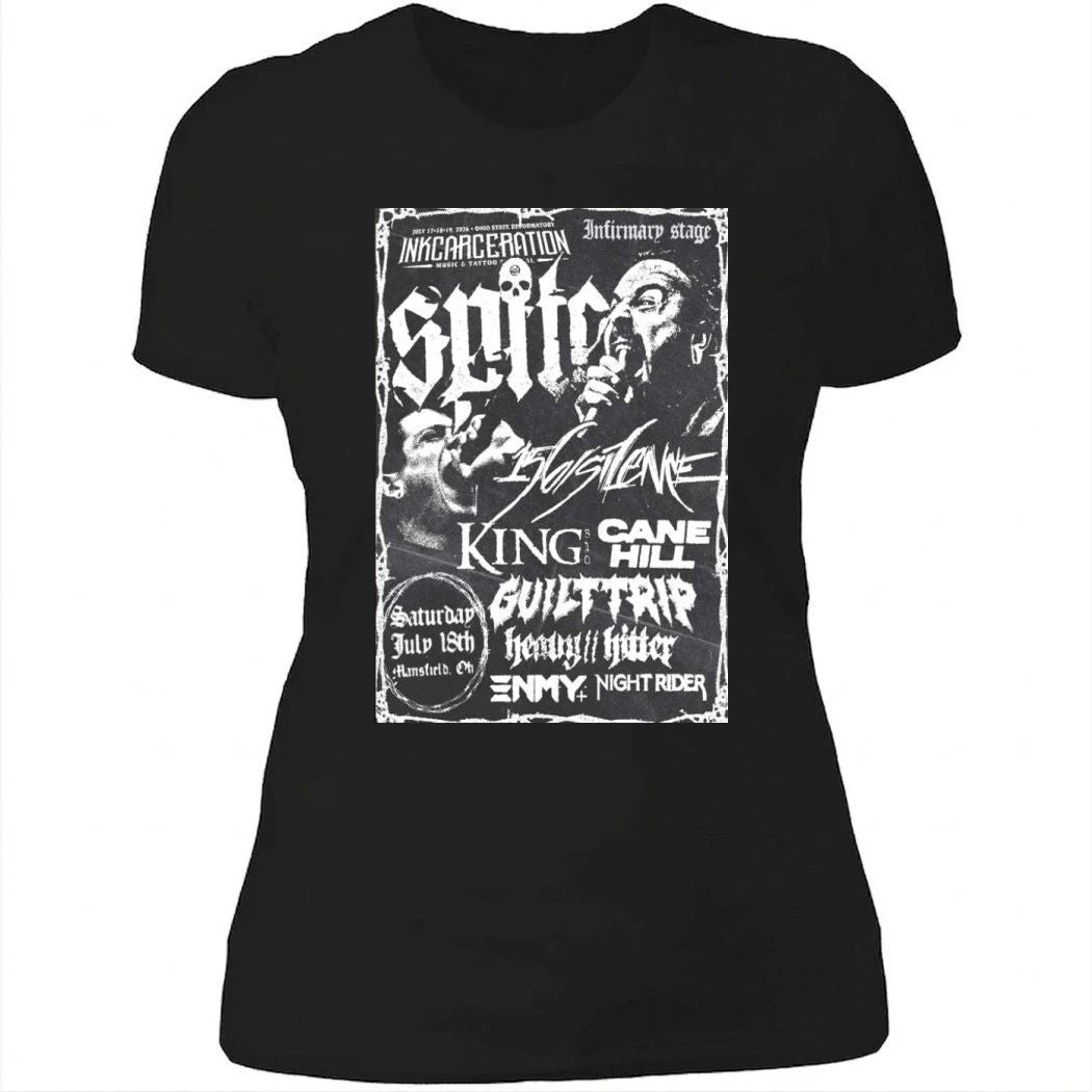 Spite Inkcarceration Festival July 17-19 2026 Mansfield, OH Poster Shirt