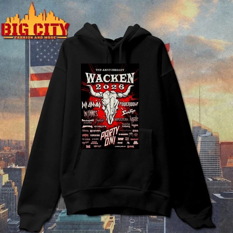 The anniversary Wacken 2026 Poster shirt