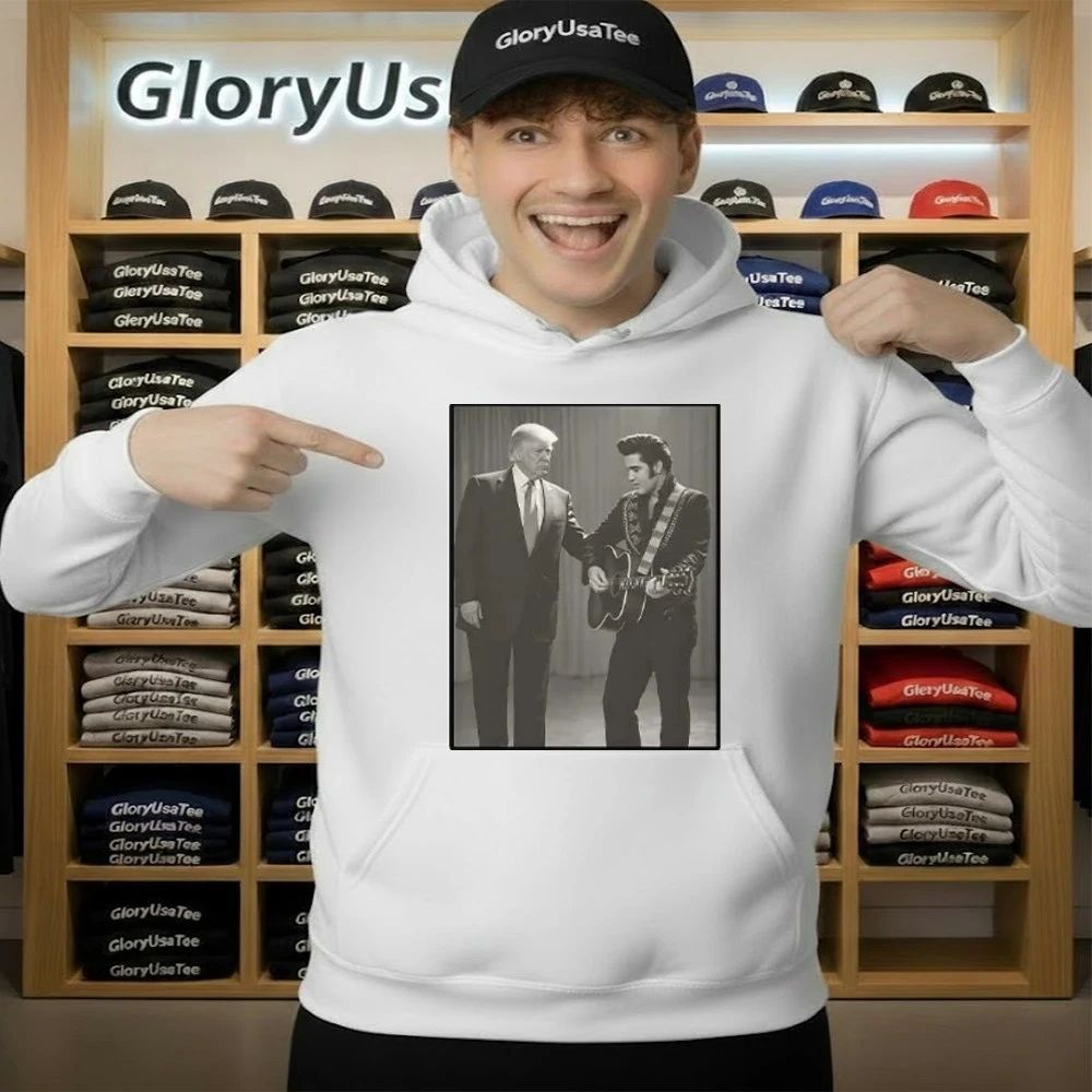 The King With The King Trump And Elvis Shirt
