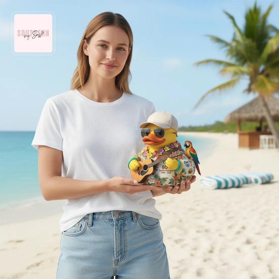 Jimmy Buffett 80th Anniversary 2026 Fins Up Tropical Rubber Duck