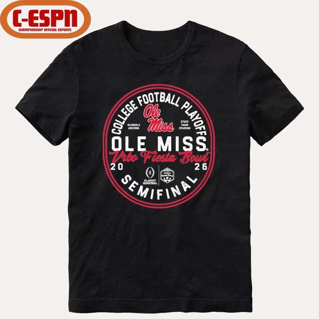 CFP Semifinal Ole Miss 2026 Fiesta Bowl Bound T-Shirt