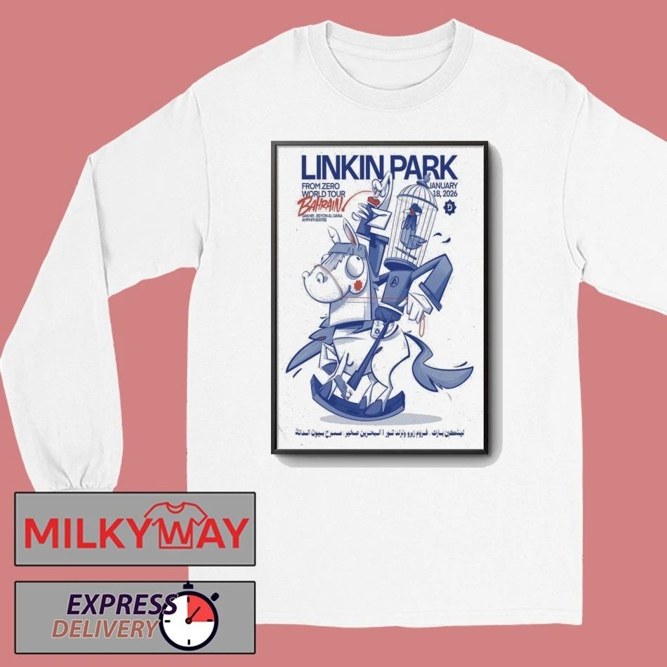 Linkin Park Jan 18, 2026 Tour Sakhir Signed Poster shirt