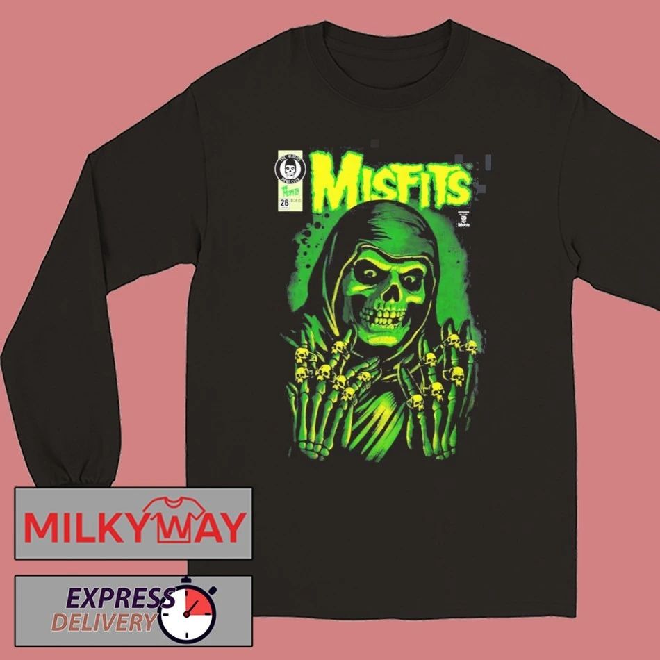 Misfits X Yesterdays WonderCon Anaheim 2026 Exclusives Emerald Hell Crimson Ghost Reaper T-Shirt