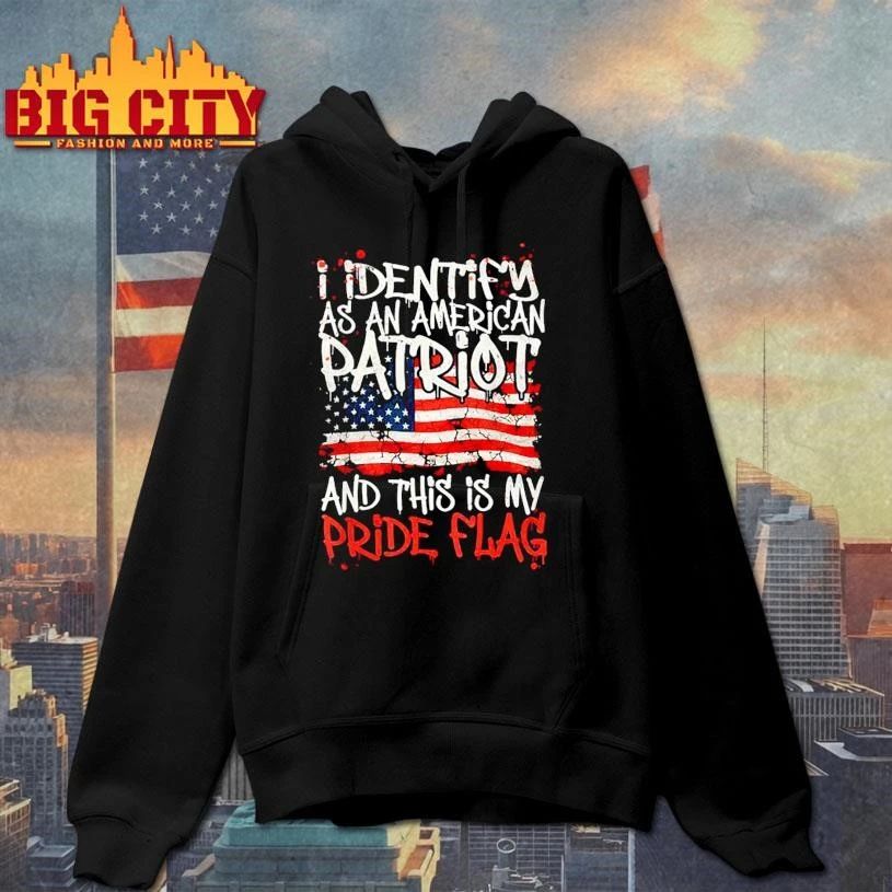 I Identify As an American Patriot This is My Pride Flag Shirt