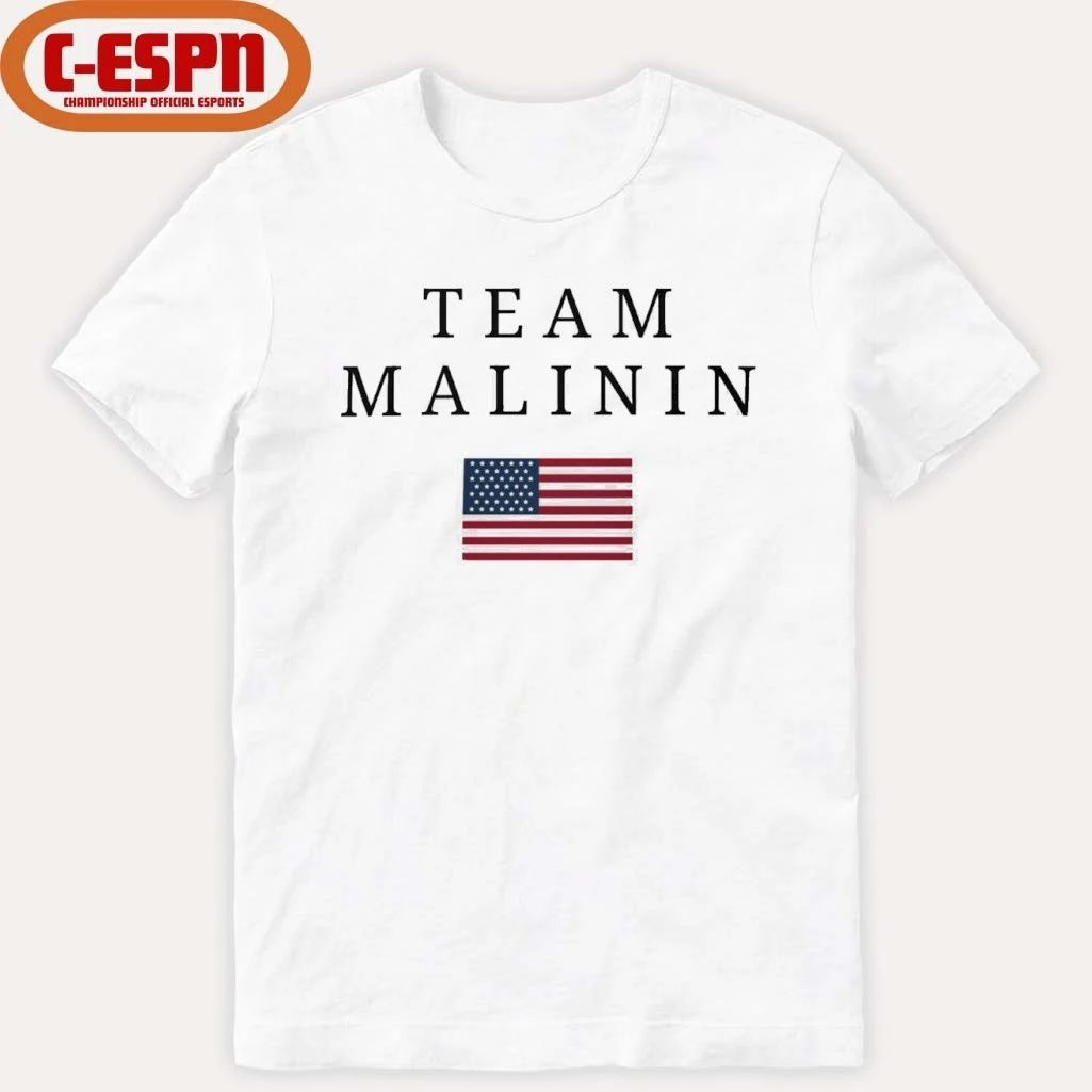 Ilia Malinin Team Malinin USA American Flag T-Shirt