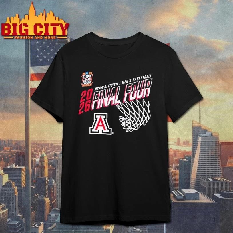 Arizona Wildcats 2026 NCAA Division I Men’s Basketball Final Four Net College Shirt