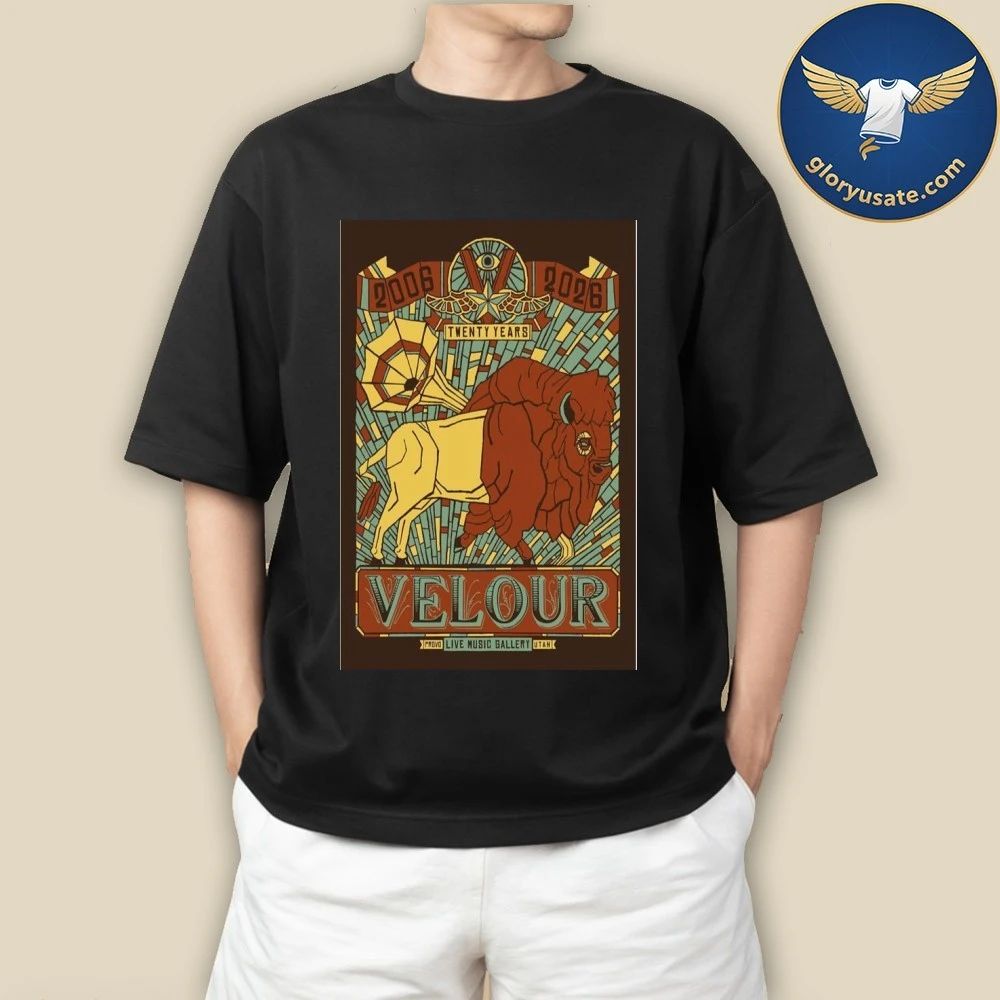 Velour 20th Anniversary Live Music Gallery Poster Shirt