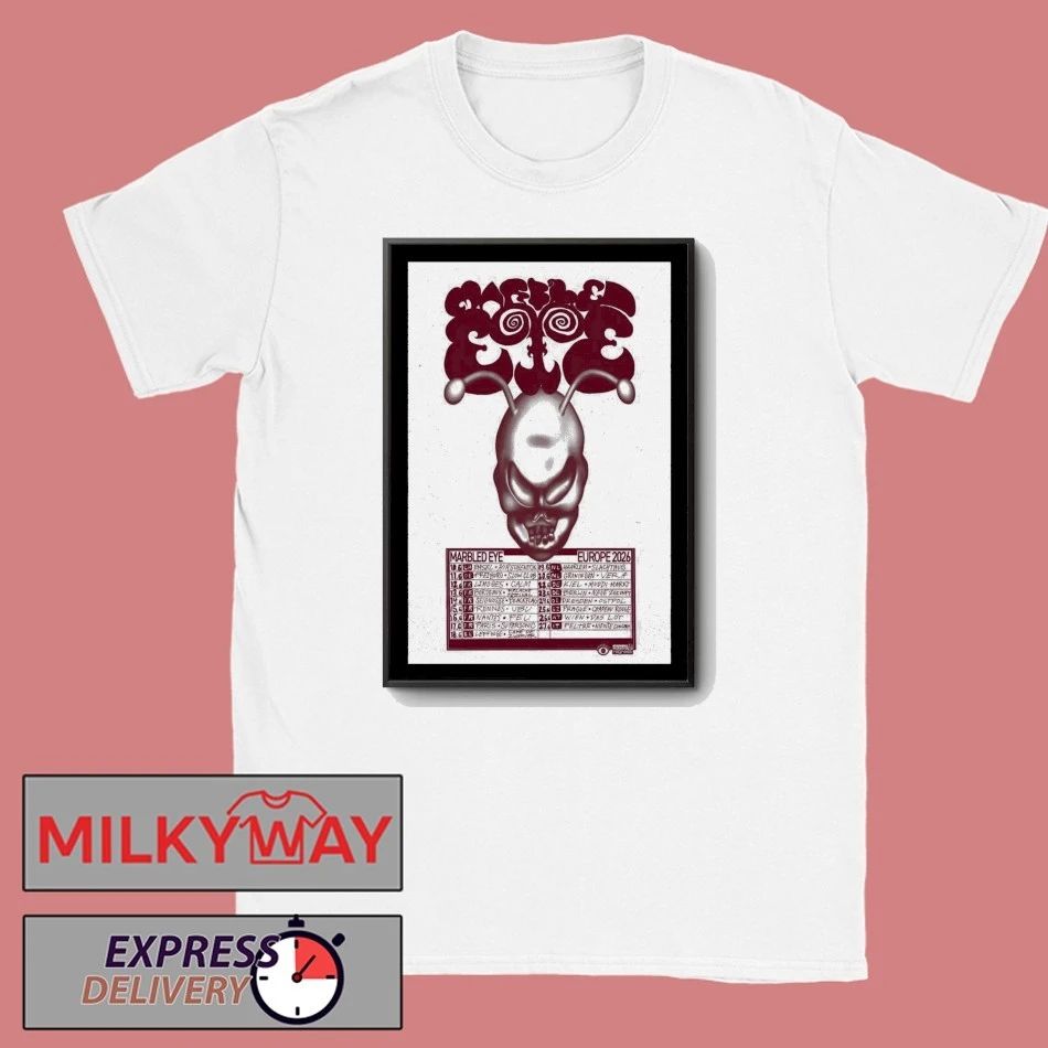 Poster Marbled Eye Europe June 2026 Tour shirt