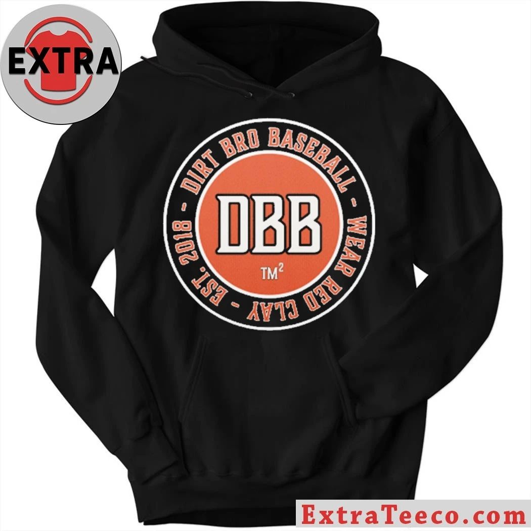 Dirt Bro Baseball Wear Red Clay Est 2018 T-Shirt