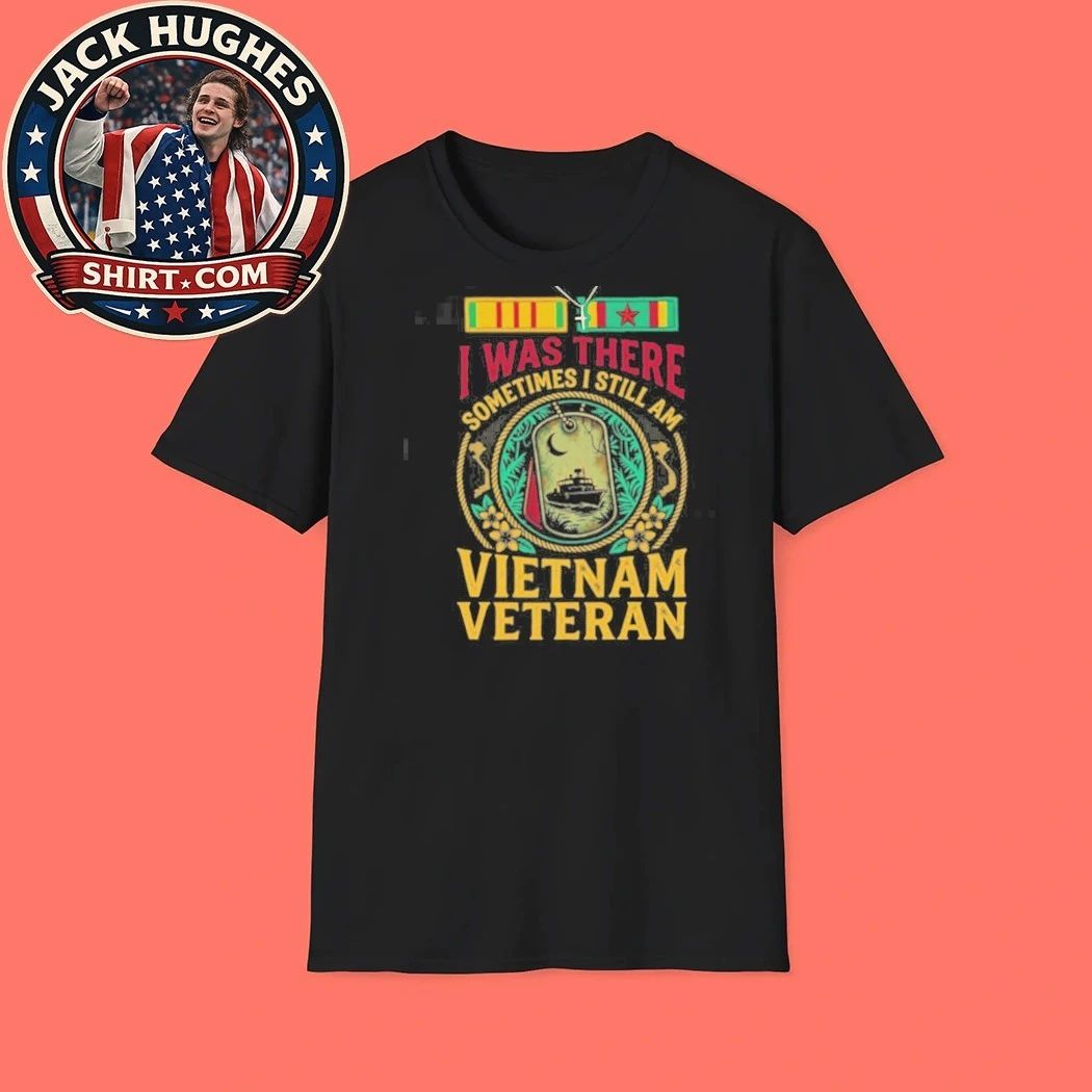 I Was There Vietnam Veteran Dog Tag Amp River Boat Ribbon Design Shirt