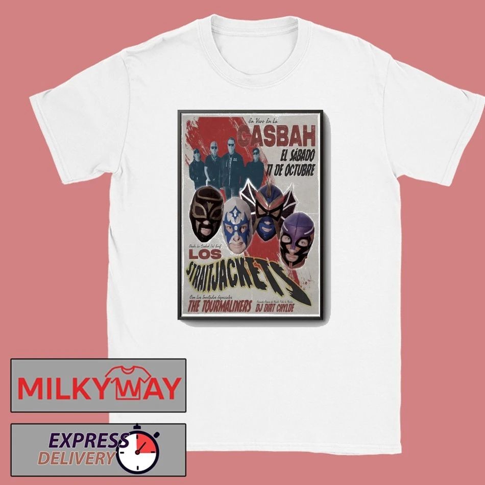 Los Straitjackets With The Tourmaliners Oct 11 2025 San Diego CA Poster shirt