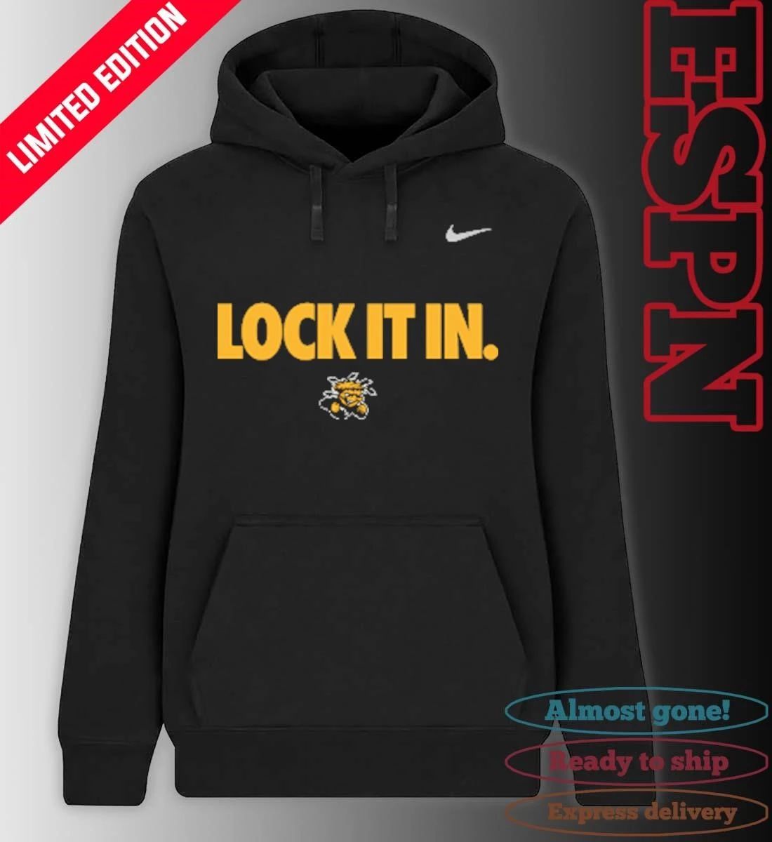 Wichita State Basketball Lock It In NCAA Bench Shirt