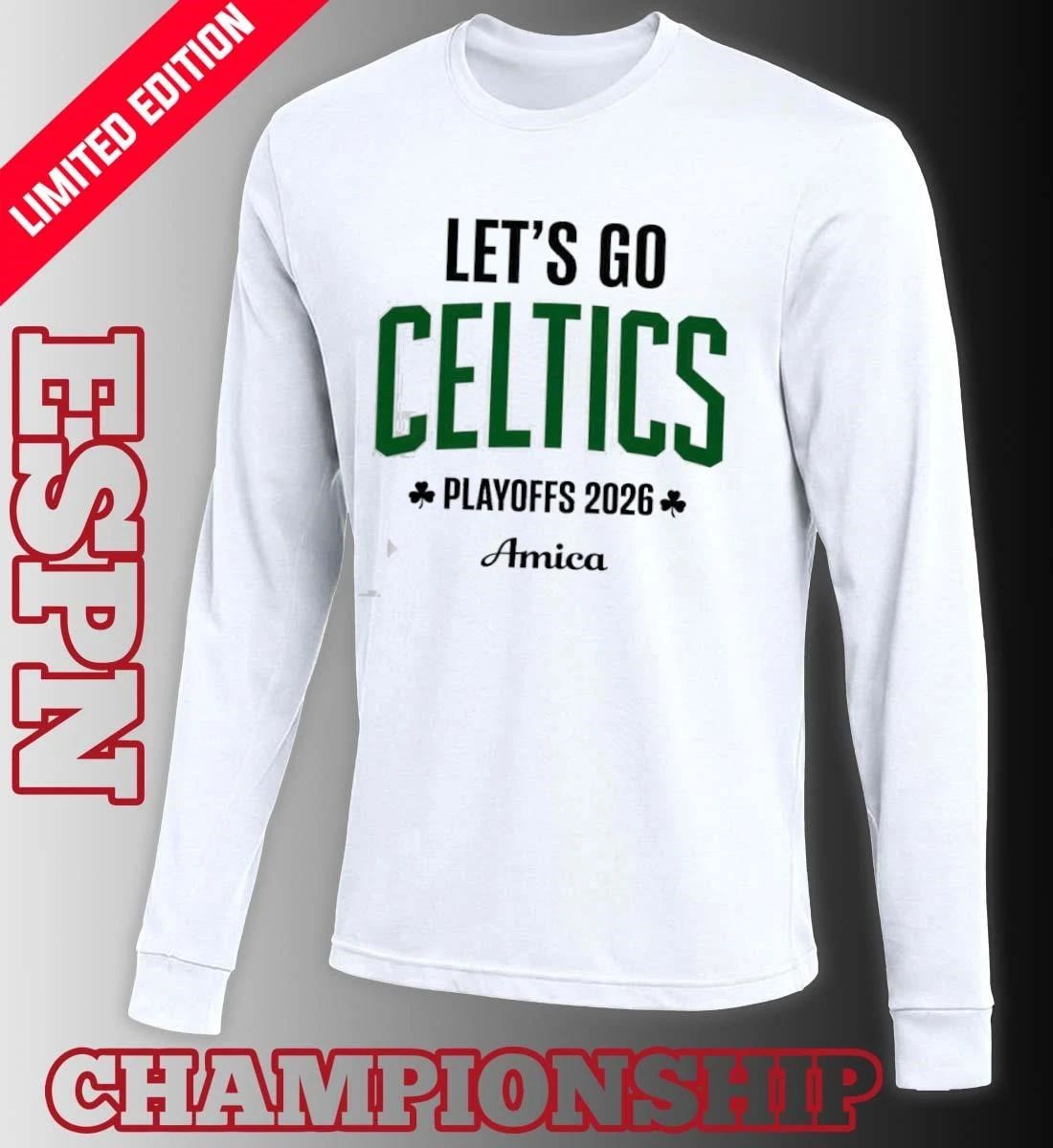 Boston Celtics Let’s Go Celtics 2026 NBA Playoffs Game 1 Shirt