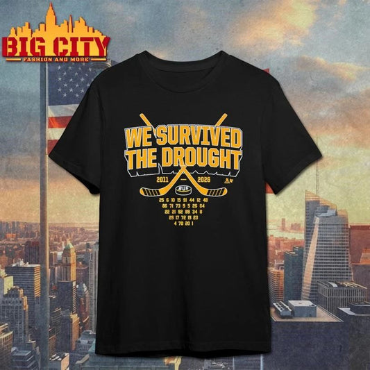 Buffalo Hockey We Survived the Drought Number Shirt