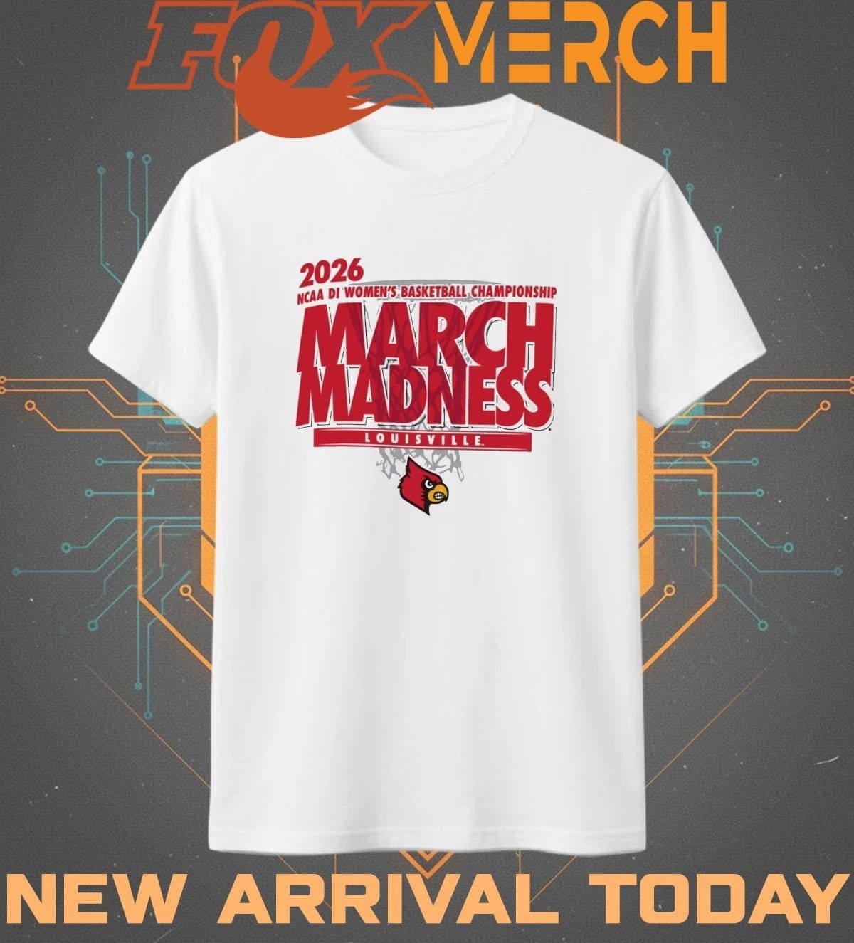 Louisville Cardinals 2026 NCAA DI Women’s Basketball Championship March Madness t-shirt