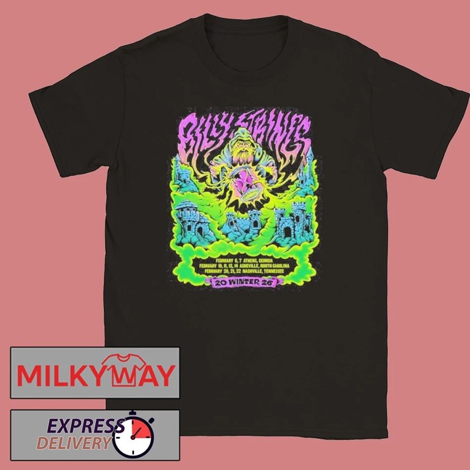 Billy Strings Winter 2026 With Dates shirt