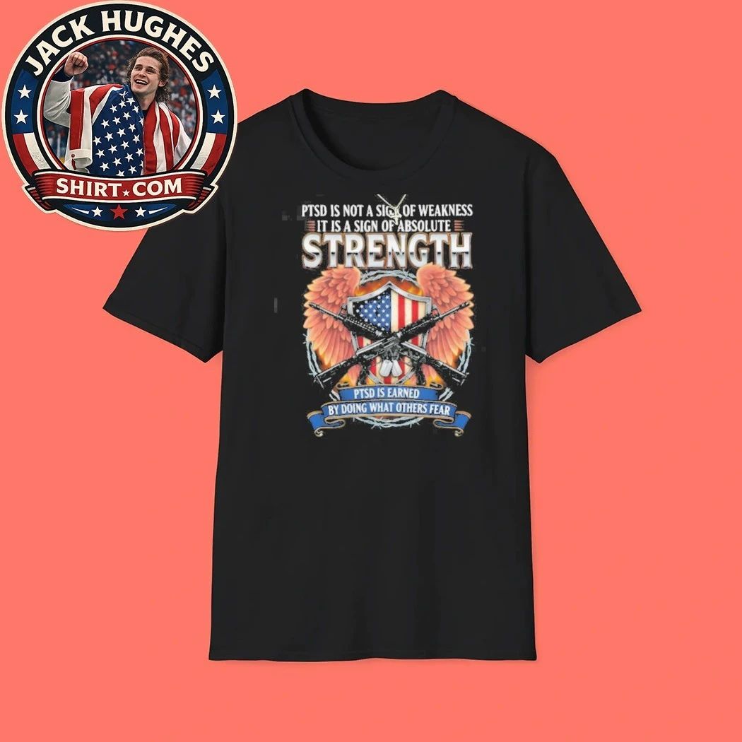 Ptsd Awareness Strength Military Shield Amp Wings Design Shirt