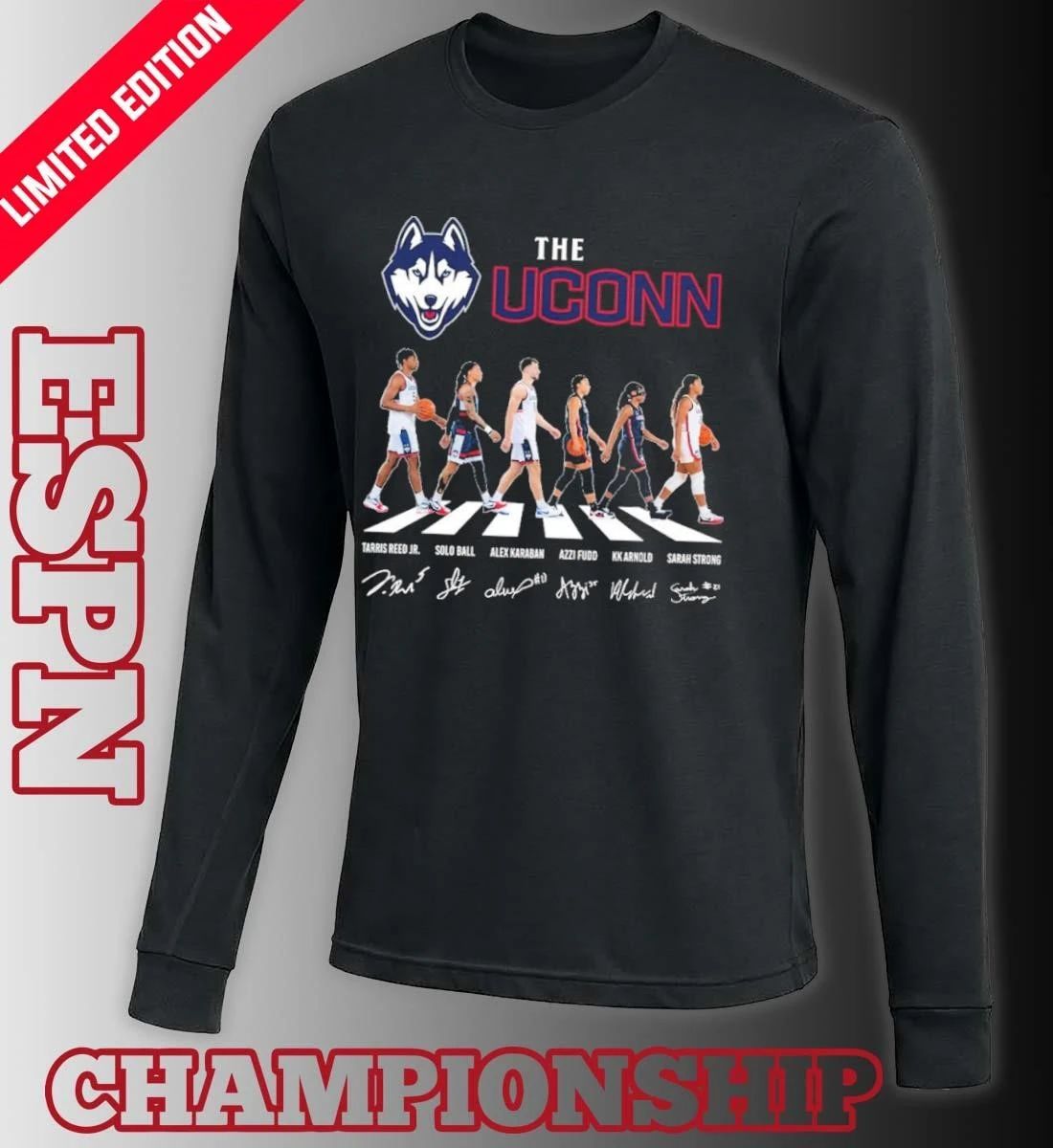 The Uconn Men’s And Women’s Basketball Abbey Road Shirt