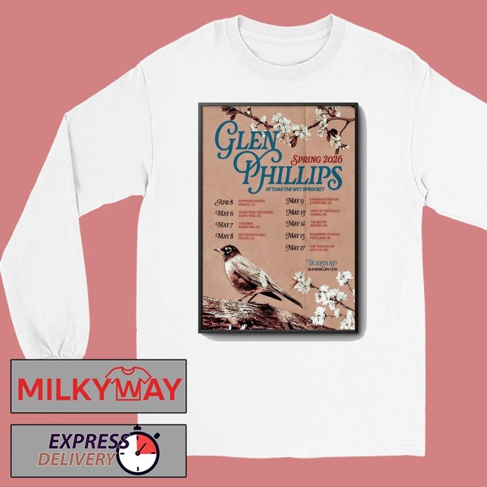 Glen Phillips Spring 2026 Tour Poster shirt